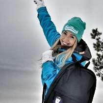 Carson Shopify photo of: Our Finance Manager having some winter fun